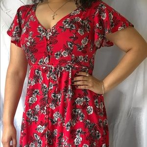 Pretty Floral Sundress Torrid